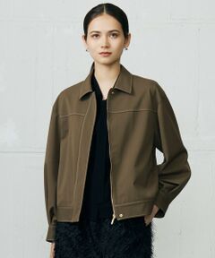 L size ONWARD(大きいサイズ) / エルサイズオンワード その他アウター | 【17号サイズまで展開・SHIHOさん着用】デニムライクツイル ジャケット