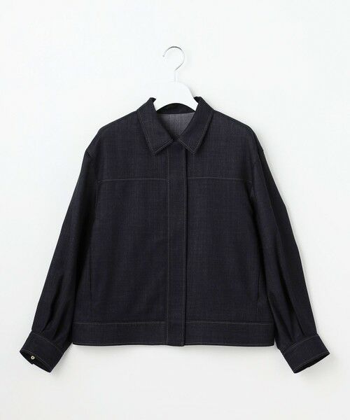 L size ONWARD(大きいサイズ) / エルサイズオンワード その他アウター | 【17号サイズまで展開・SHIHOさん着用】デニムライクツイル ジャケット | 詳細19