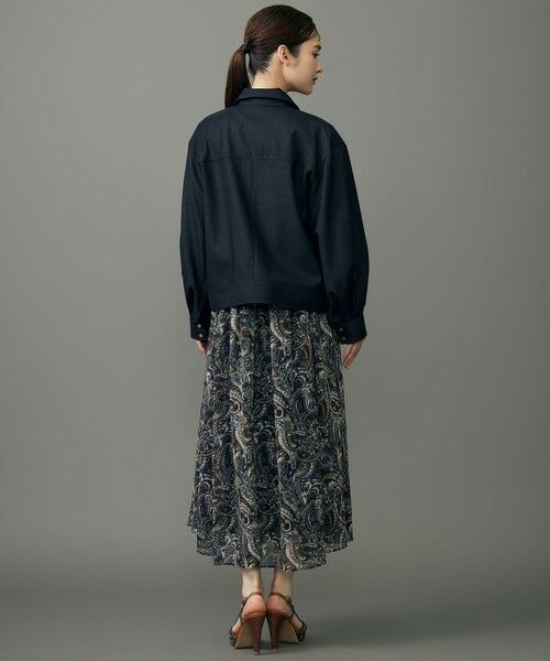 L size ONWARD(大きいサイズ) / エルサイズオンワード その他アウター | 【17号サイズまで展開・SHIHOさん着用】デニムライクツイル ジャケット | 詳細18