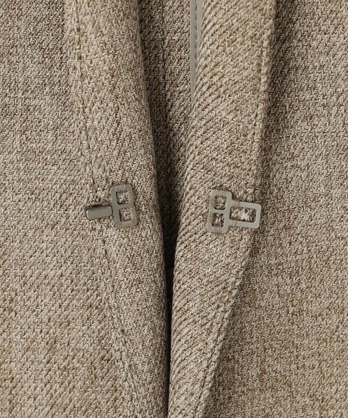 L size ONWARD(大きいサイズ) / エルサイズオンワード ノーカラージャケット | 【洗える】ウールライクカルゼ ノーカラー ジャケット | 詳細12