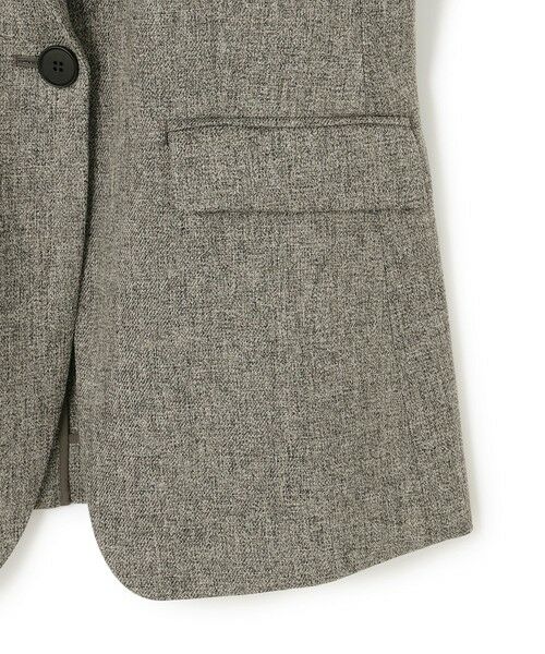 L size ONWARD(大きいサイズ) / エルサイズオンワード テーラードジャケット | 【洗える】ウールライクカルゼ テーラード ジャケット | 詳細8