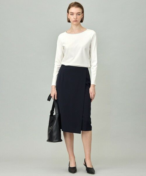 L size ONWARD(大きいサイズ) / エルサイズオンワード カットソー | 【洗える】 コンパクトモクロディ プルオーバー | 詳細1