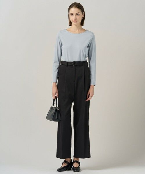 L size ONWARD(大きいサイズ) / エルサイズオンワード カットソー | 【洗える】 コンパクトモクロディ プルオーバー | 詳細5