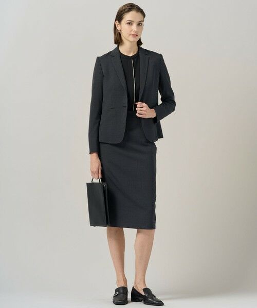 L size ONWARD(大きいサイズ) / エルサイズオンワード カットソー | 【洗える】 コンパクトモクロディ バンドカラーカットソー | 詳細20