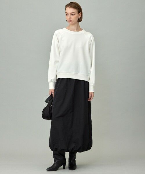 L size ONWARD(大きいサイズ) / エルサイズオンワード カットソー | 【洗える】ジョーゼットジャージー  ドルマンスリーブプルオーバー | 詳細2