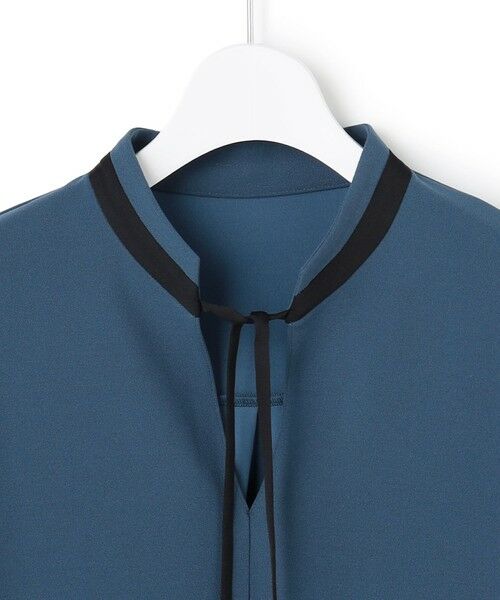 L size ONWARD(大きいサイズ) / エルサイズオンワード カットソー | マラボーテＷジョーゼット バイカラーナロータイカットソー | 詳細13