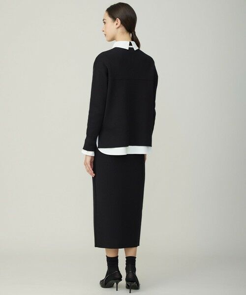 L size ONWARD(大きいサイズ) / エルサイズオンワード カットソー | マラボーテＷジョーゼット ボウタイ付きシャツカラートップス | 詳細7