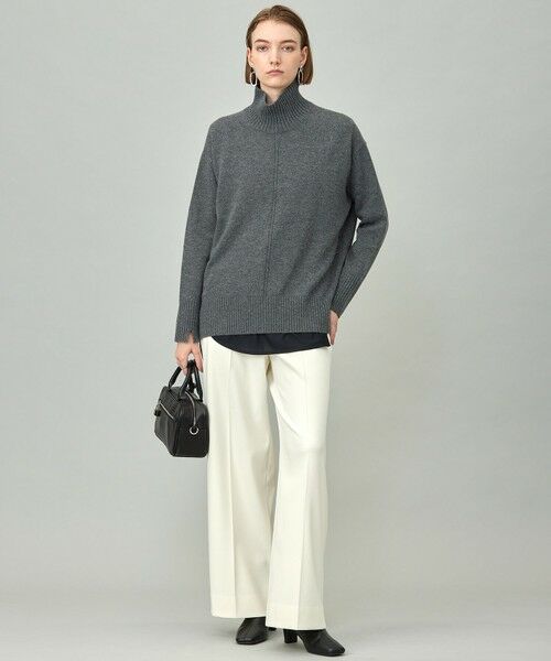 L size ONWARD(大きいサイズ) / エルサイズオンワード カットソー | 【マシンウォッシャブル可】ライトトリコット バックスリット入り長袖プルオーバー | 詳細18