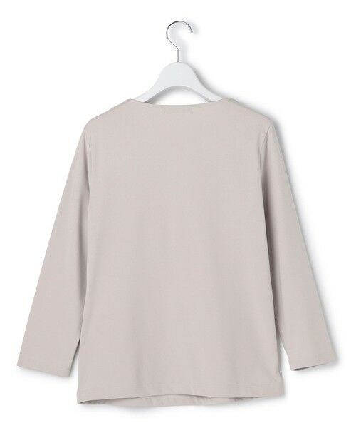 L size ONWARD(大きいサイズ) / エルサイズオンワード カットソー | 【速乾・UVケア・接触冷感・洗える】 スーペリアジャージー Uネックカットソー | 詳細1