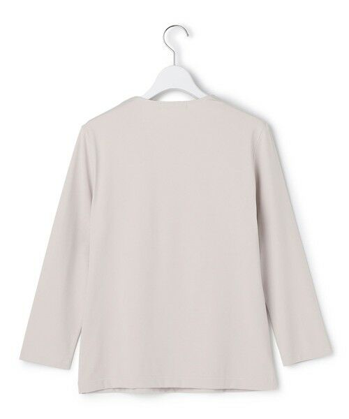 L size ONWARD(大きいサイズ) / エルサイズオンワード カットソー | 【速乾・UVケア・接触冷感・洗える】 スーペリアジャージー Vネックカットソー | 詳細1