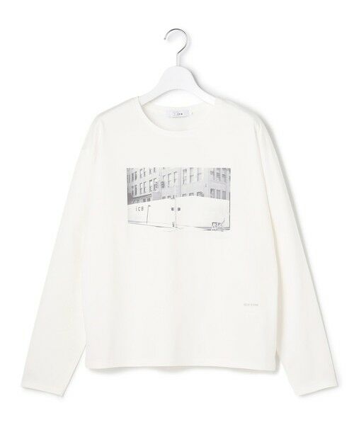 L size ONWARD(大きいサイズ) / エルサイズオンワード カットソー | 【30th ANNIVERSARY】New Yorkフォトプリント ロングスリーブTシャツ | 詳細4