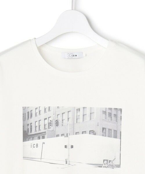 L size ONWARD(大きいサイズ) / エルサイズオンワード カットソー | 【30th ANNIVERSARY】New Yorkフォトプリント ロングスリーブTシャツ | 詳細6