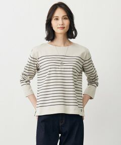 L size ONWARD(大きいサイズ) / エルサイズオンワード カットソー | バスクボーダー カットソー