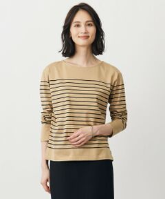 L size ONWARD(大きいサイズ) / エルサイズオンワード カットソー | バスクボーダー カットソー