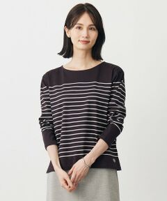 L size ONWARD(大きいサイズ) / エルサイズオンワード カットソー | バスクボーダー カットソー