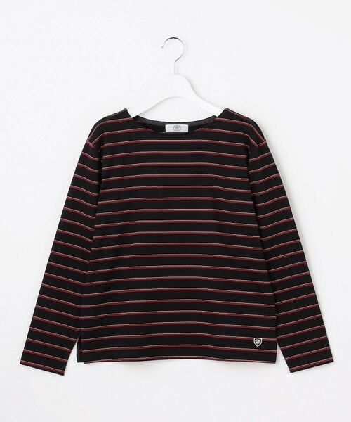 L size ONWARD(大きいサイズ) / エルサイズオンワード カットソー | バスクボーダー カットソー | 詳細3