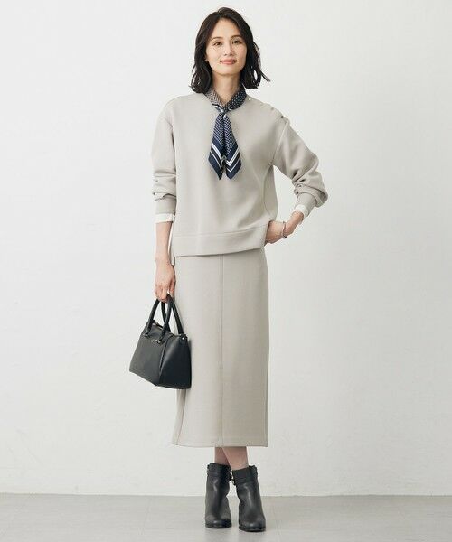 L size ONWARD(大きいサイズ) / エルサイズオンワード カットソー | ダンボールジャージー プルオーバー | 詳細1