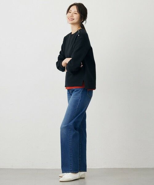 L size ONWARD(大きいサイズ) / エルサイズオンワード カットソー | ダンボールジャージー プルオーバー | 詳細9