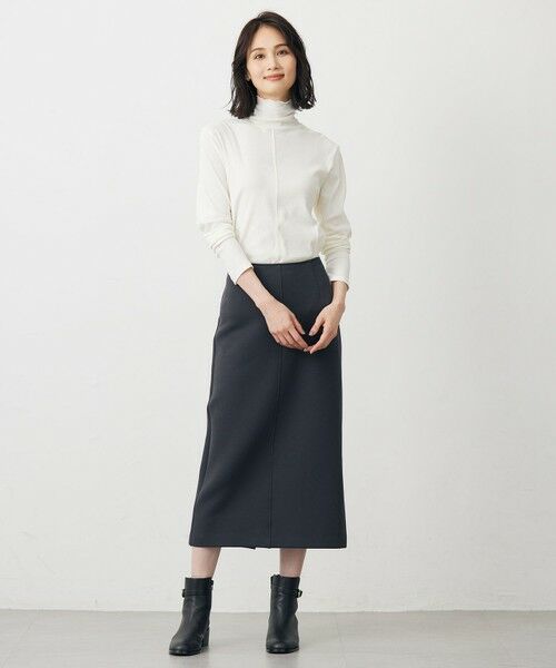 L size ONWARD(大きいサイズ) / エルサイズオンワード カットソー | タートルジャージー カットソー | 詳細5