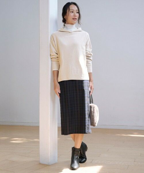 L size ONWARD(大きいサイズ) / エルサイズオンワード カットソー | タートルジャージー カットソー | 詳細1