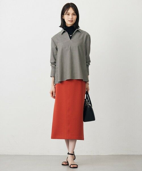 L size ONWARD(大きいサイズ) / エルサイズオンワード カットソー | タートルジャージー カットソー | 詳細14