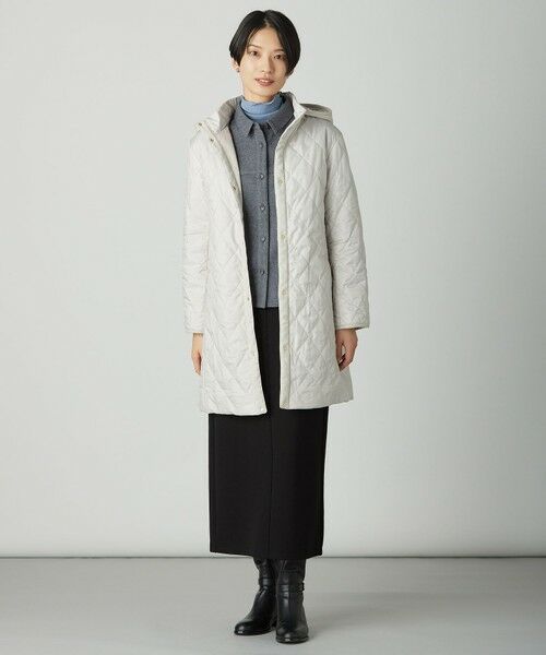 L size ONWARD(大きいサイズ) / エルサイズオンワード カットソー | カシミヤシルク シアーリブ タートル カットソー | 詳細12