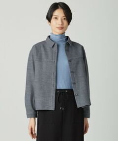 L size ONWARD(大きいサイズ) / エルサイズオンワード シャツ・ブラウス | メルトンジャージー シャツ