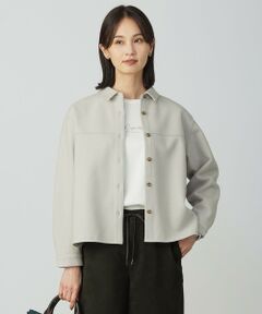 L size ONWARD(大きいサイズ) / エルサイズオンワード シャツ・ブラウス | メルトンジャージー シャツ