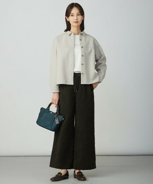 L size ONWARD(大きいサイズ) / エルサイズオンワード シャツ・ブラウス | メルトンジャージー シャツ | 詳細14