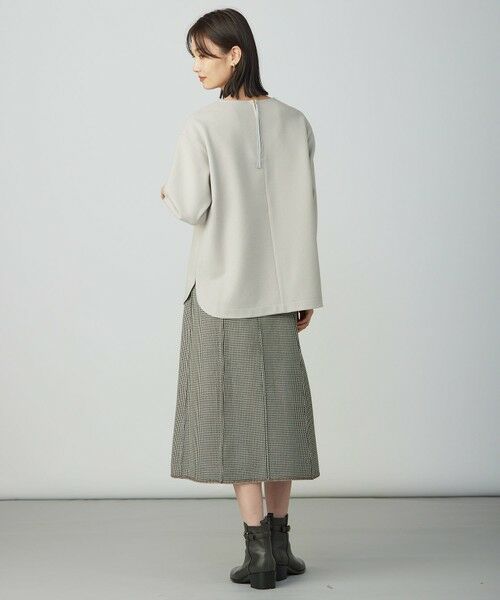 L size ONWARD(大きいサイズ) / エルサイズオンワード カットソー | メルトンジャージー Vネック カットソー | 詳細9