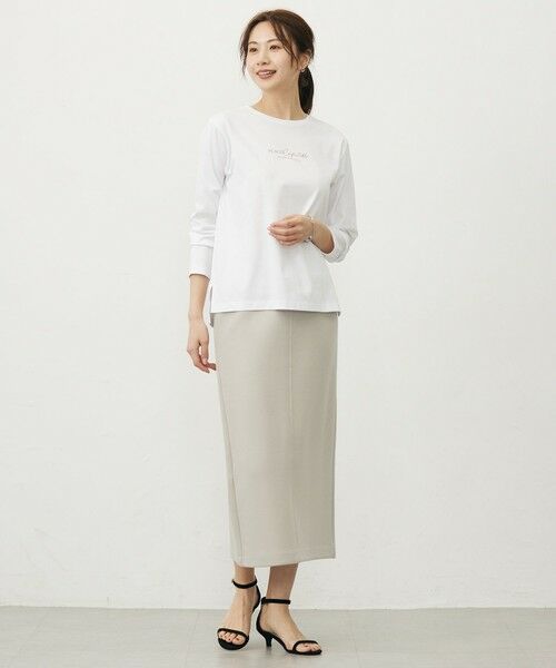 L size ONWARD(大きいサイズ) / エルサイズオンワード カットソー | ロゴ Tシャツ | 詳細4