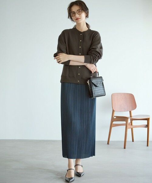 L size ONWARD(大きいサイズ) / エルサイズオンワード カーディガン・ボレロ | 【SLOW/一部店舗限定】ライトダンボール カーディガン | 詳細11