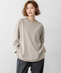 L size ONWARD(大きいサイズ) / エルサイズオンワード カットソー | 【SLOW/一部店舗限定】MVSコットン チュニック シンプルTEE