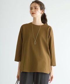 L size ONWARD(大きいサイズ) / エルサイズオンワード カットソー | 【SLOW/一部店舗限定】MVSコットン チュニック シンプルTEE