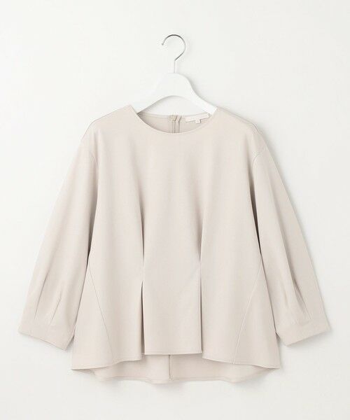 L size ONWARD(大きいサイズ) / エルサイズオンワード カットソー | クリアコットンポンチタックジャージ カットソー | 詳細2