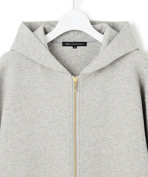 L size ONWARD(大きいサイズ) / エルサイズオンワード パーカー | 【洗える】コットンエアーダンボール コクーン フーディー | 詳細14