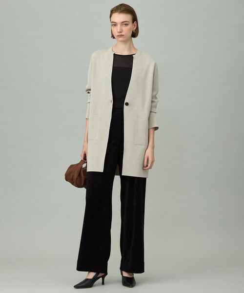 L size ONWARD(大きいサイズ) / エルサイズオンワード カーディガン・ボレロ | 【洗える】 アセテートミラノ ロングカーディガン | 詳細8