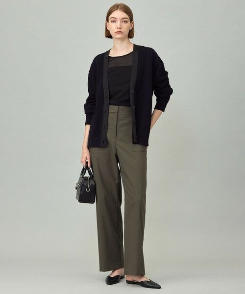 L size ONWARD(大きいサイズ) / エルサイズオンワード カーディガン・ボレロ | 【洗える】 ウールテンセルミニブークレ カーディガン | 詳細10