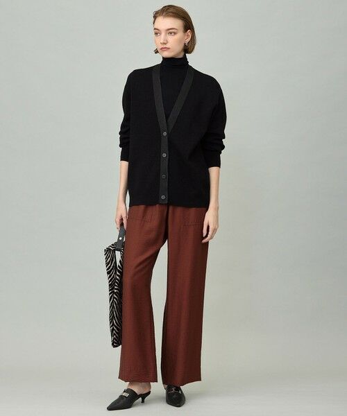 L size ONWARD(大きいサイズ) / エルサイズオンワード カーディガン・ボレロ | 【洗える】 ウールテンセルミニブークレ カーディガン | 詳細14
