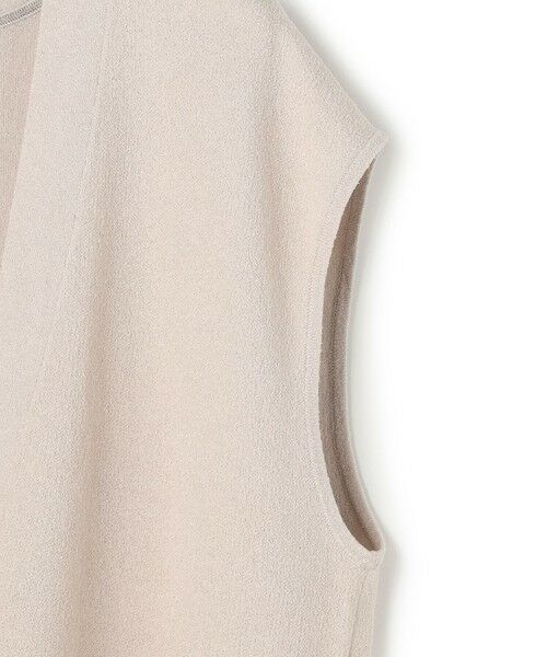 L size ONWARD(大きいサイズ) / エルサイズオンワード ベスト | 【洗える】 ウールテンセルミニブークレ ニットベスト | 詳細7