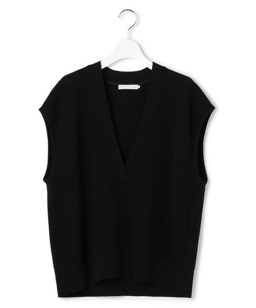 L size ONWARD(大きいサイズ) / エルサイズオンワード ベスト | 【洗える】 ウールテンセルミニブークレ ニットベスト | 詳細12