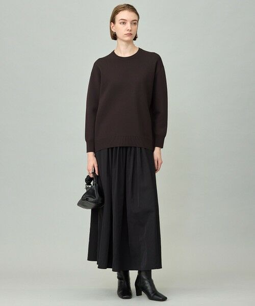 L size ONWARD(大きいサイズ) / エルサイズオンワード ニット・セーター | 【洗える】 シンセティックダブルフェイス ニットプルオーバー | 詳細5