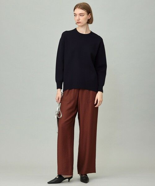 L size ONWARD(大きいサイズ) / エルサイズオンワード ニット・セーター | 【洗える】 シンセティックダブルフェイス ニットプルオーバー | 詳細9