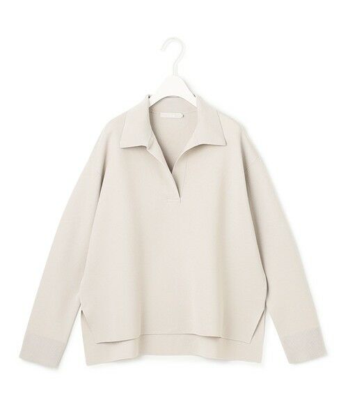 L size ONWARD(大きいサイズ) / エルサイズオンワード ニット・セーター | 【洗える】 シンセティックダブルフェイス スキッパーニットプルオーバー | 詳細6