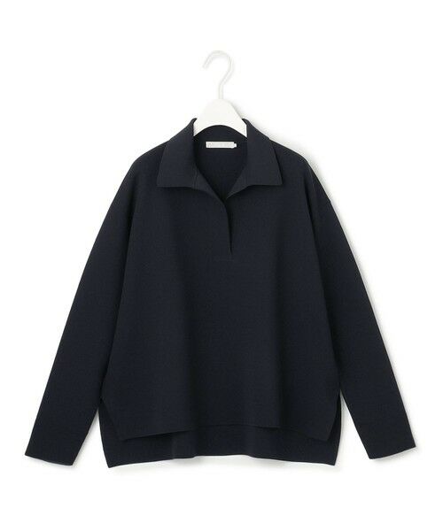 L size ONWARD(大きいサイズ) / エルサイズオンワード ニット・セーター | 【洗える】 シンセティックダブルフェイス スキッパーニットプルオーバー | 詳細10