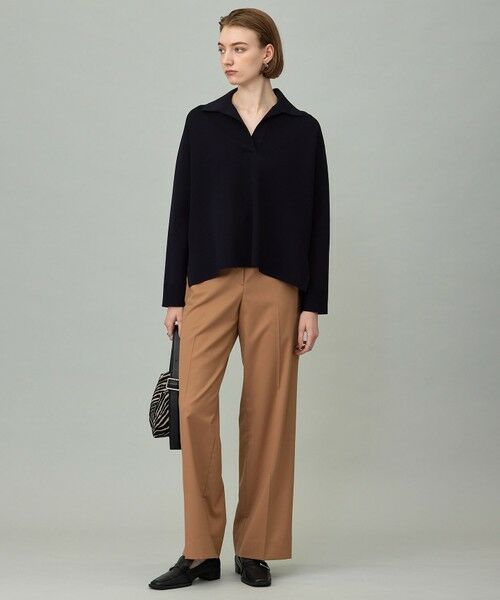 L size ONWARD(大きいサイズ) / エルサイズオンワード ニット・セーター | 【洗える】 シンセティックダブルフェイス スキッパーニットプルオーバー | 詳細7