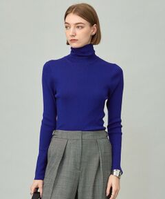 L size ONWARD(大きいサイズ) / エルサイズオンワード ニット・セーター | 【新色追加】エクストラファインメリノリブ タートルネックプルオーバー