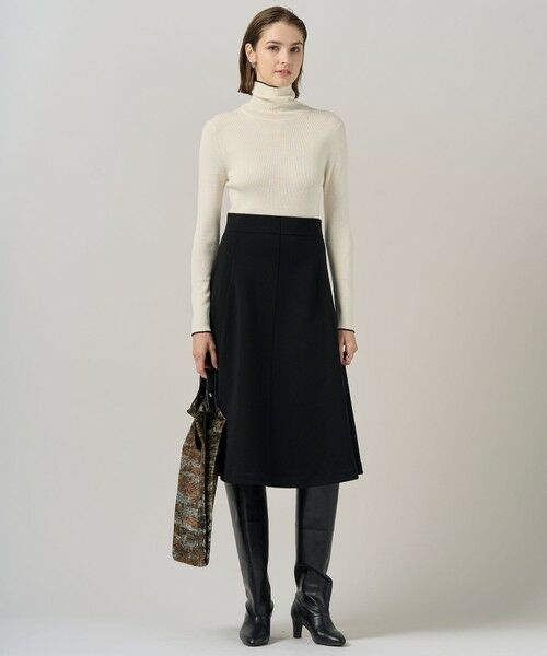 L size ONWARD(大きいサイズ) / エルサイズオンワード ニット・セーター | 【新色追加】エクストラファインメリノリブ タートルネックプルオーバー | 詳細6