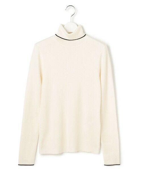 L size ONWARD(大きいサイズ) / エルサイズオンワード ニット・セーター | 【新色追加】エクストラファインメリノリブ タートルネックプルオーバー | 詳細6