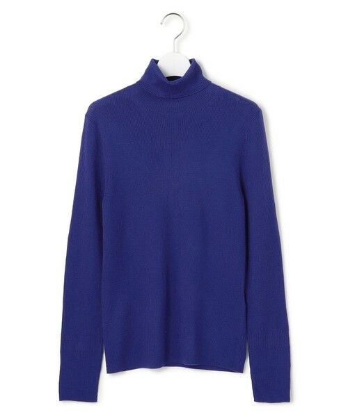 L size ONWARD(大きいサイズ) / エルサイズオンワード ニット・セーター | 【新色追加】エクストラファインメリノリブ タートルネックプルオーバー | 詳細16
